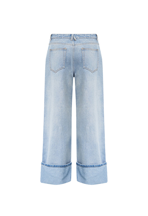 TOP MODEL CUFFED JEAN - LIGHT DENIM