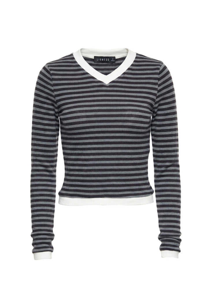 BARBIE LONG SLEEVE TOP - MIDNIGHT STRIPE