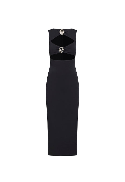 AFTER HOURS MIDI DRESS - ONYX