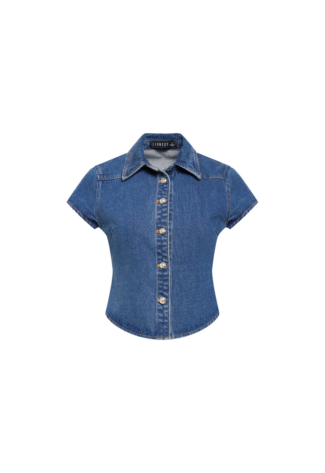 VARSITY BLUES TEE - MID BLUE