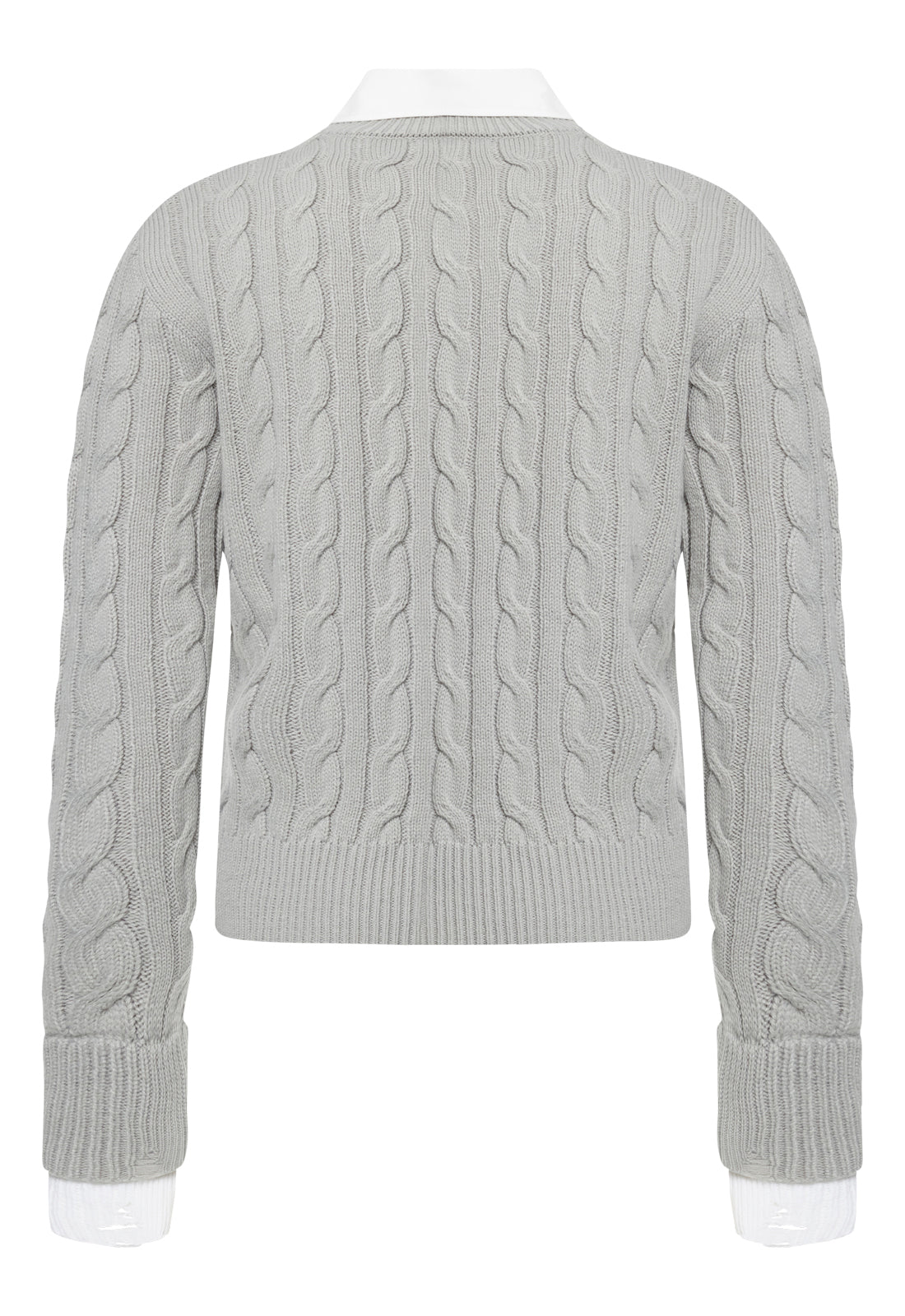 COASTAL CABLE KNIT - CLOUD