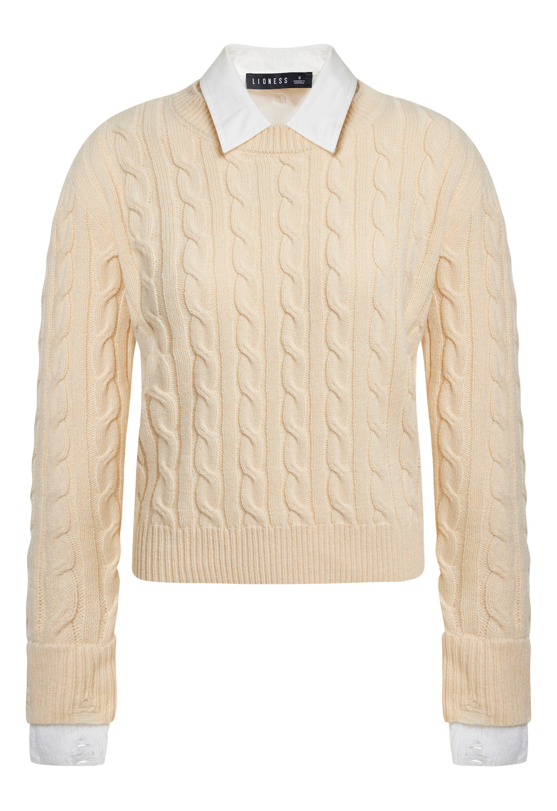 COASTAL CABLE KNIT - CREAM