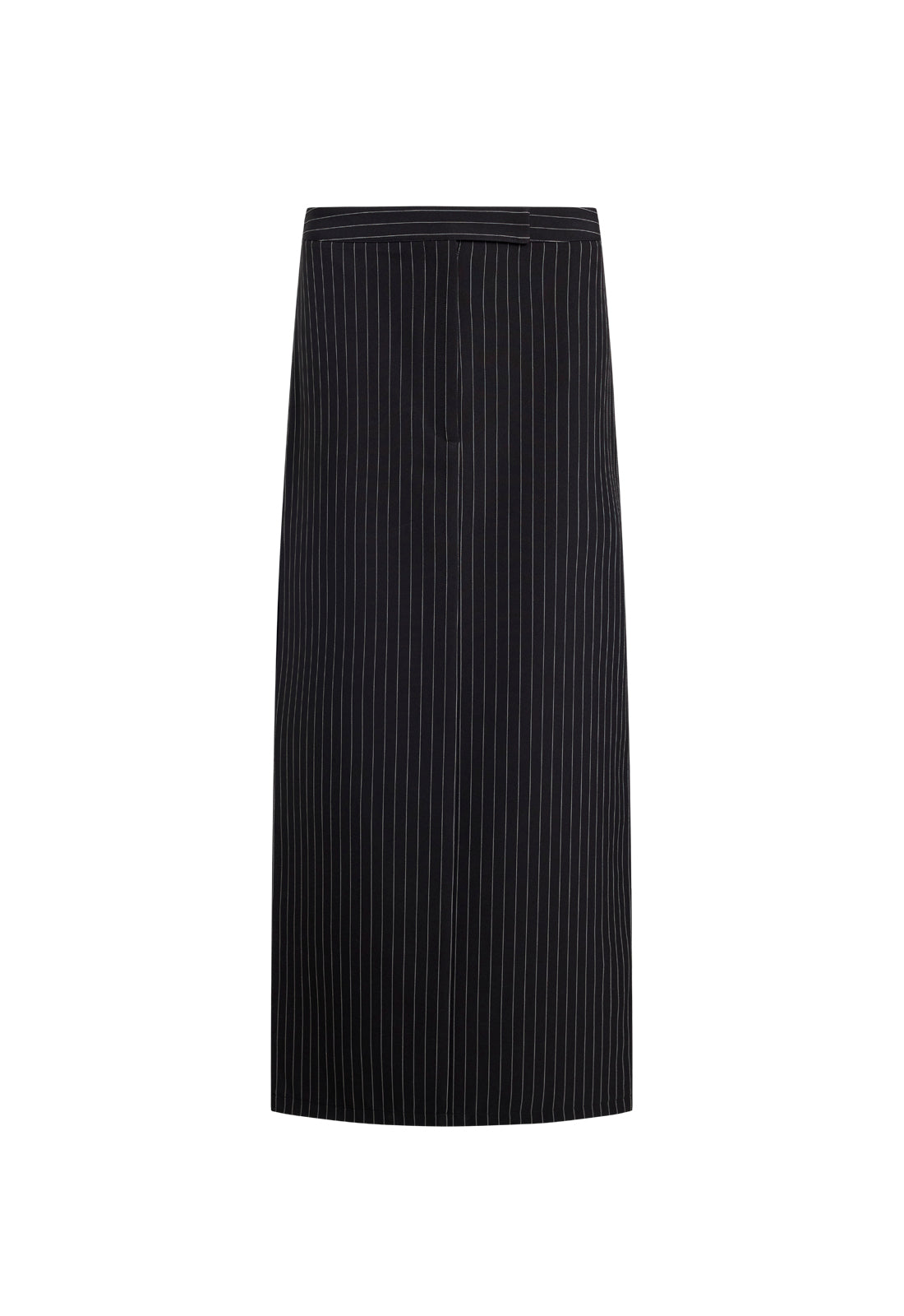 LUNE MAXI SKIRT - ONYX PINSTRIPE