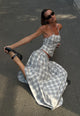 SWEET ESCAPE CAMI - SMOKE PLAID