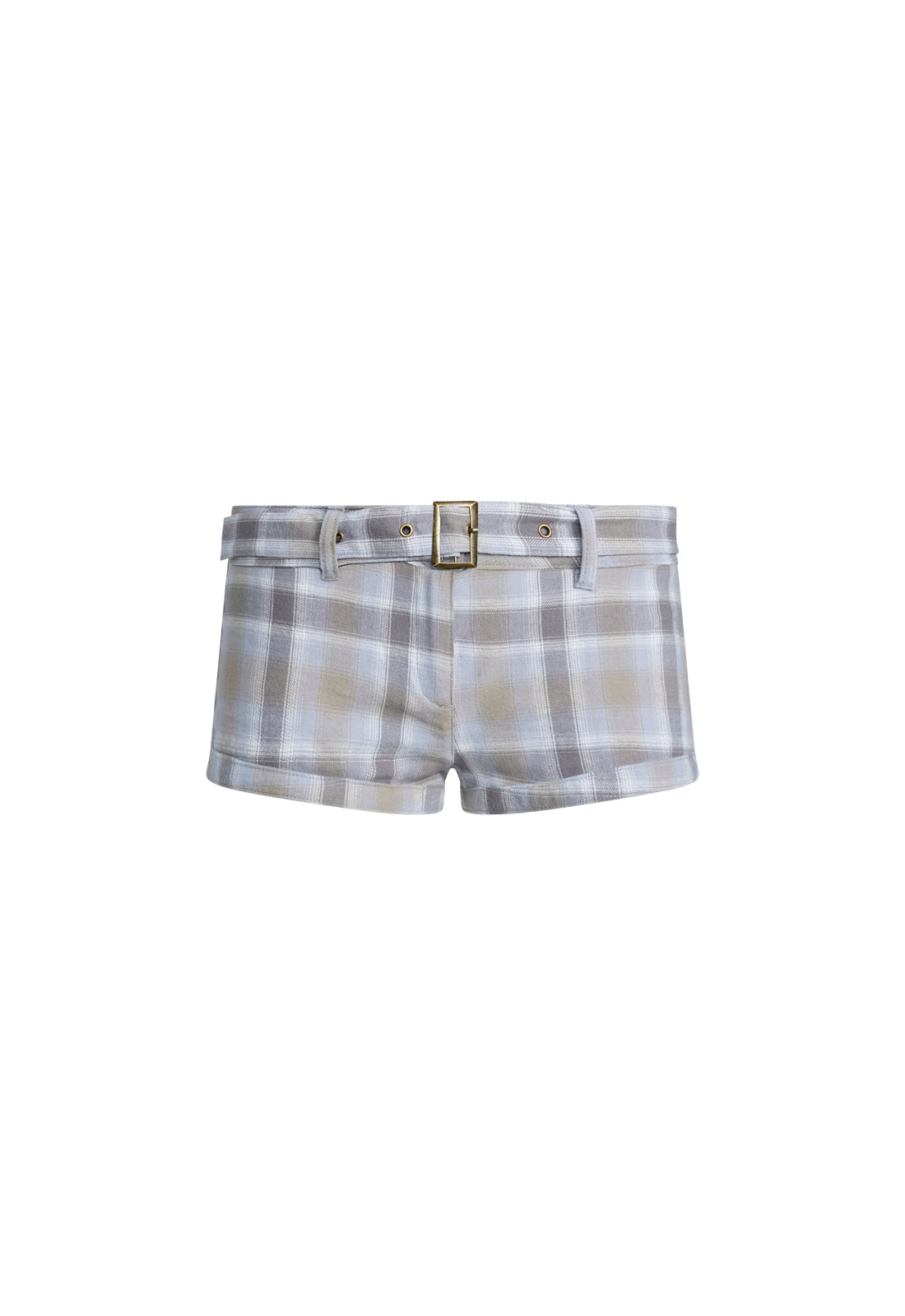 AFTERGLOW MINI SHORT - ASH PLAID