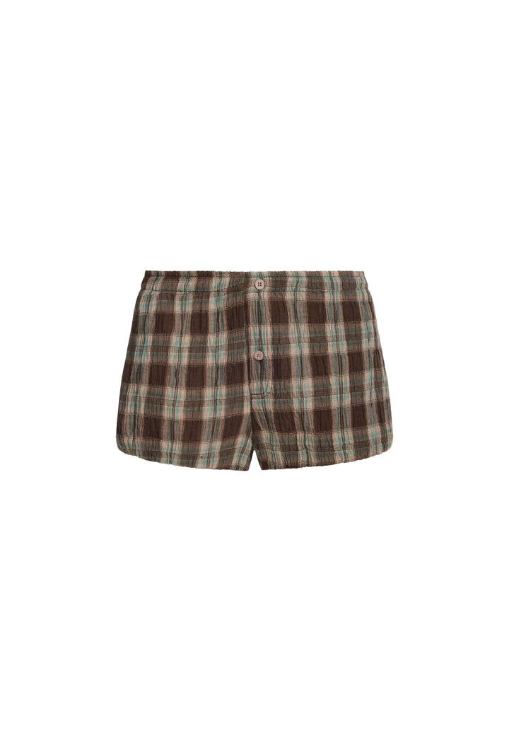ODETTE BLOOMER - CHOCOLATE PLAID
