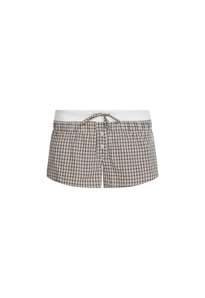 NIRVANA SHORT - VINTAGE BEIGE PLAID