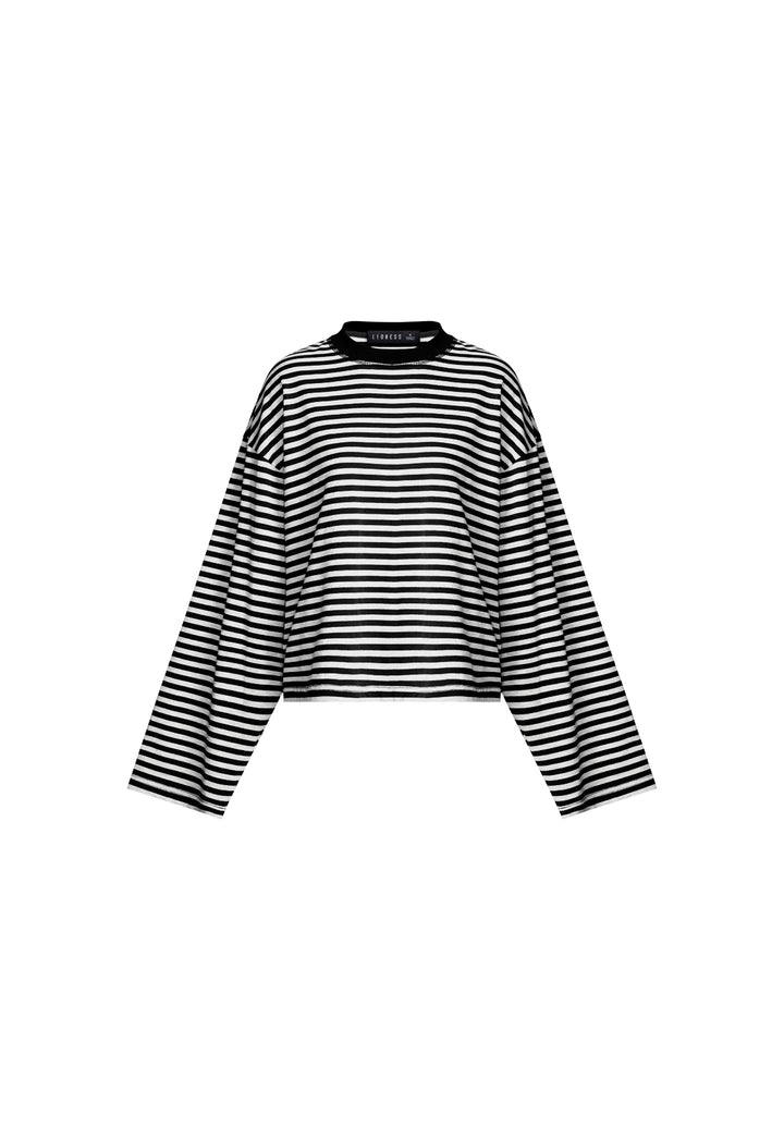 BLOOM LONG SLEEVE - ONYX STRIPE