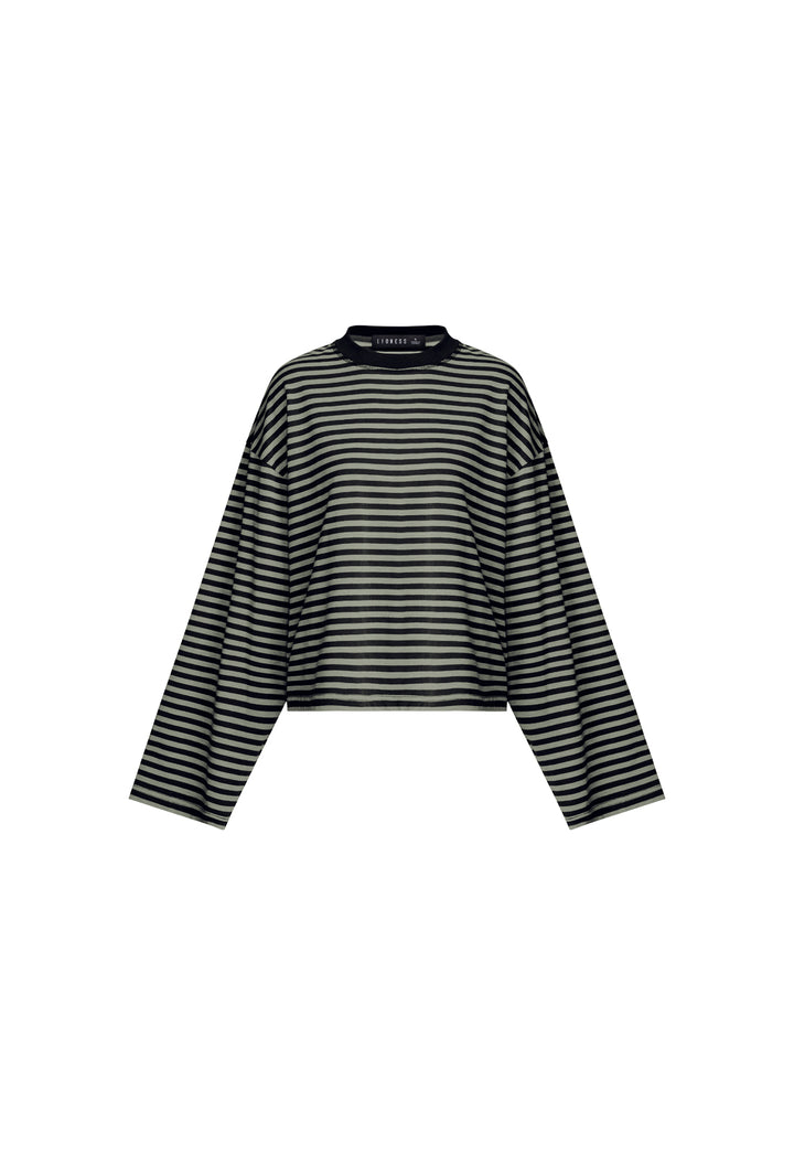 BLOOM LONG SLEEVE - FOREST STRIPE