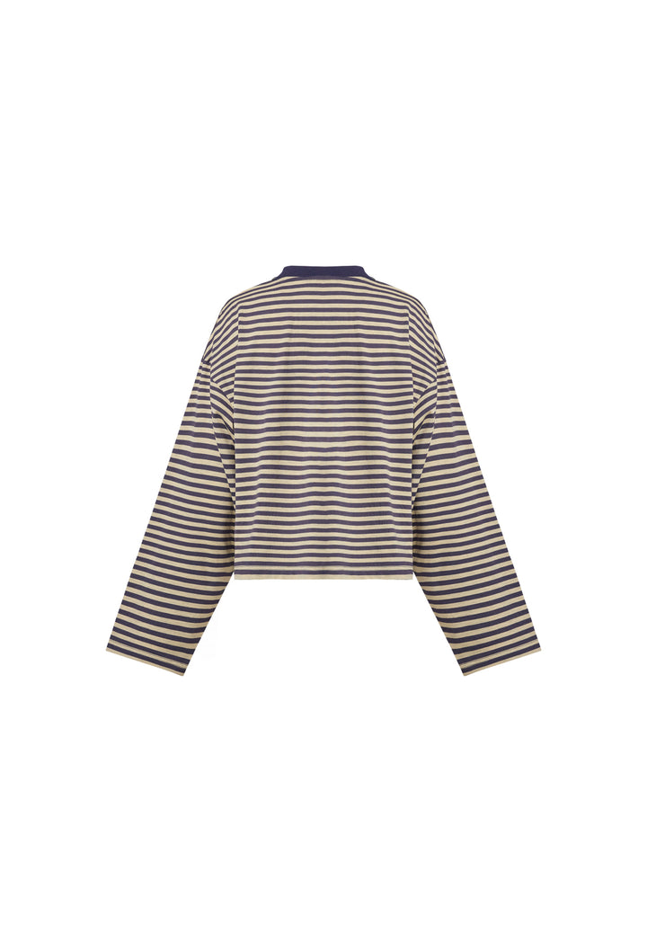 BLOOM LONG SLEEVE - BEIGE STRIPE