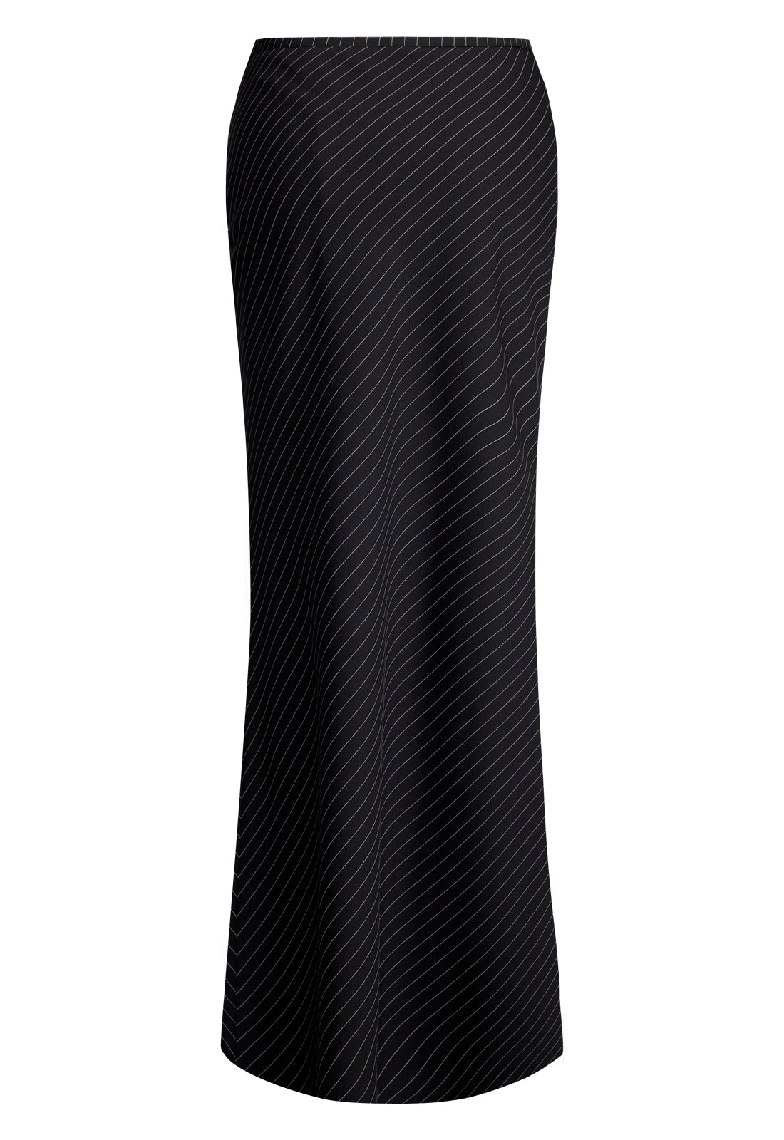 ENDLESS MAXI SKIRT - ONYX PINSTRIPE