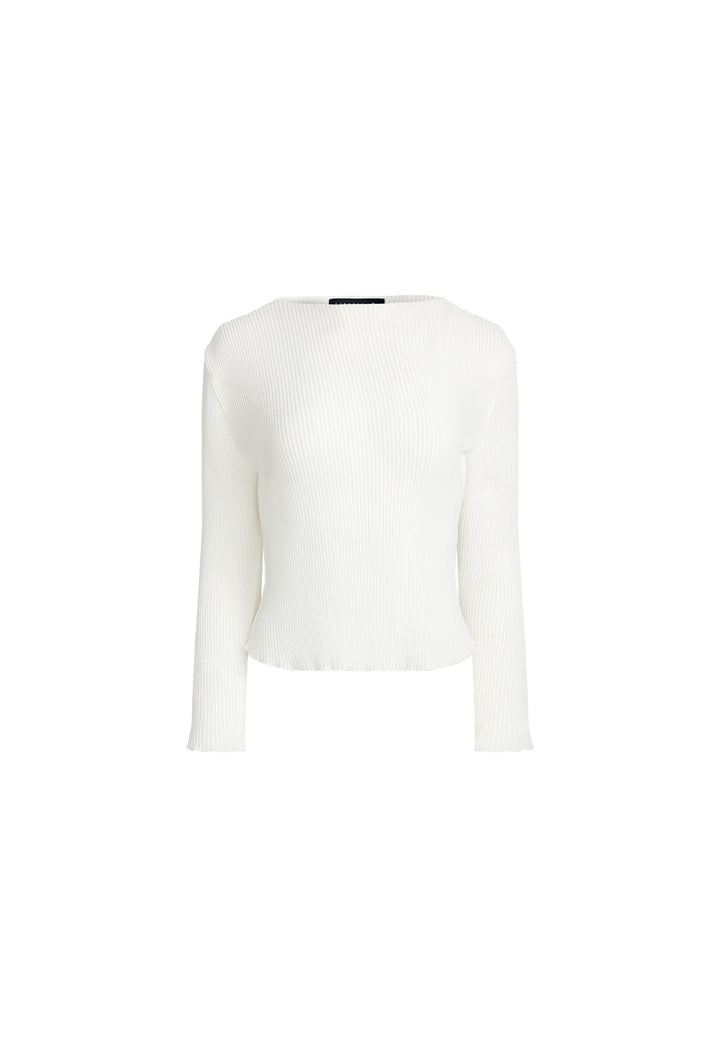 FORD LONG SLEEVE TOP - PORCELAIN
