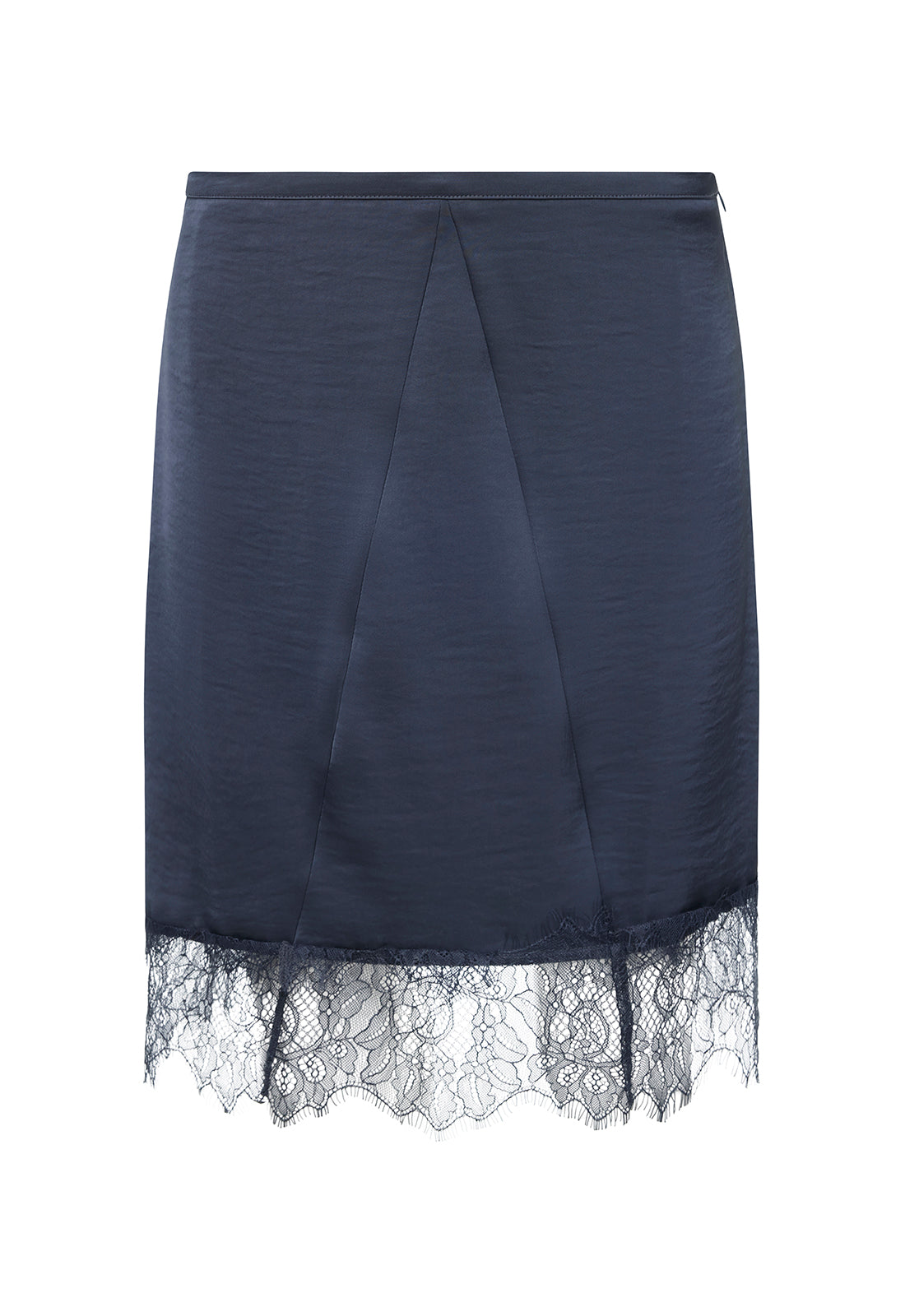 SKIN MIDI SKIRT - PETROL