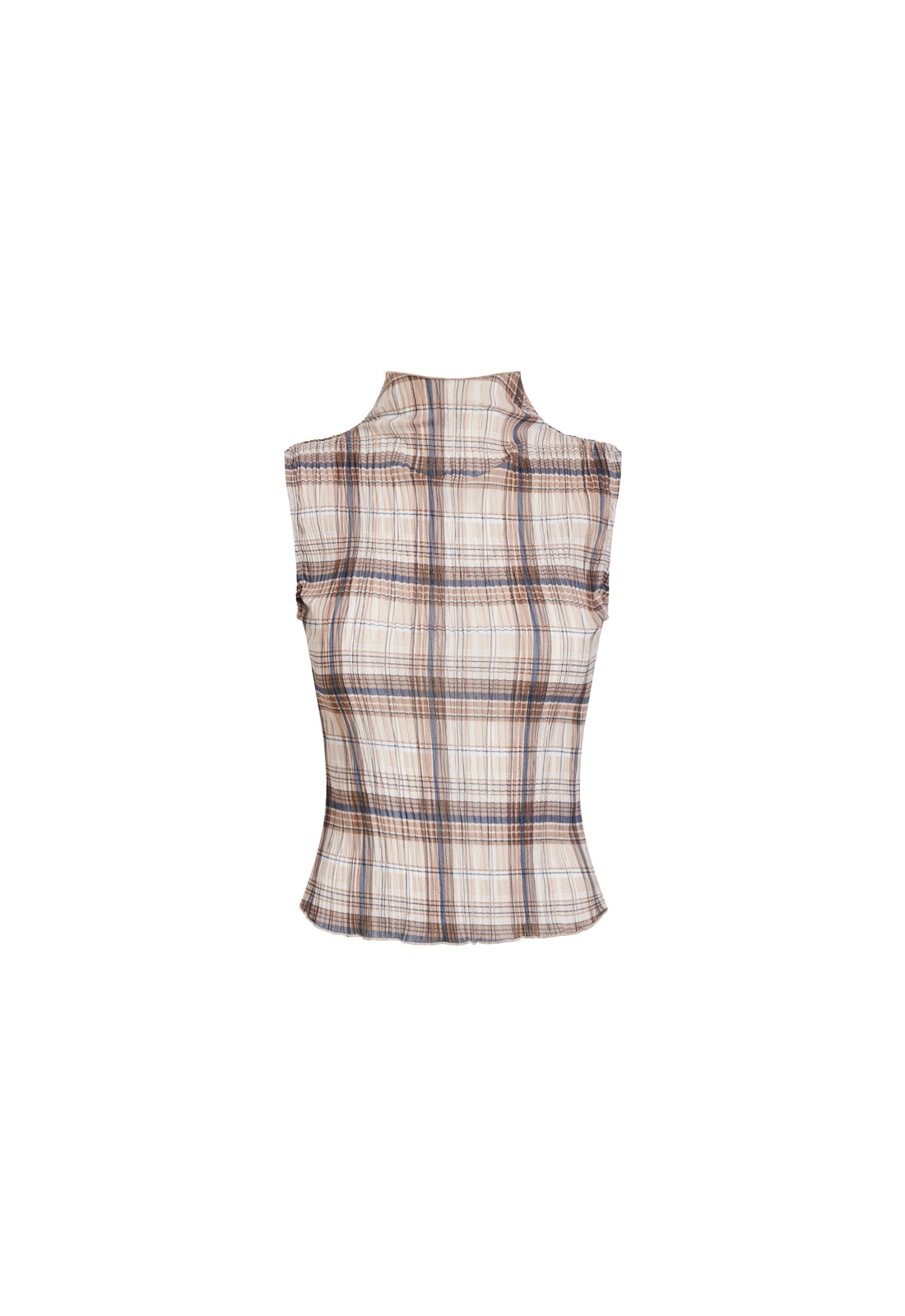 FORD TOP - TAN PLAID
