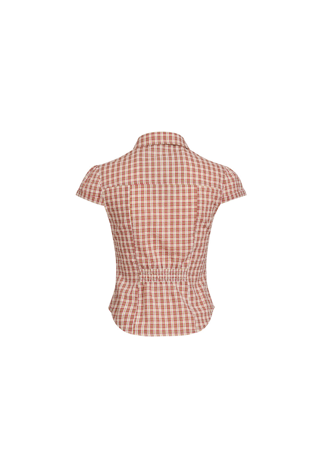 MON CHERI BLOUSE - PINK CHECK