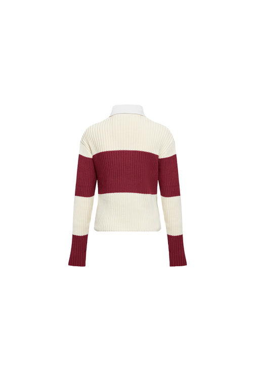 PRINCE RUGBY - MAROON STRIPE