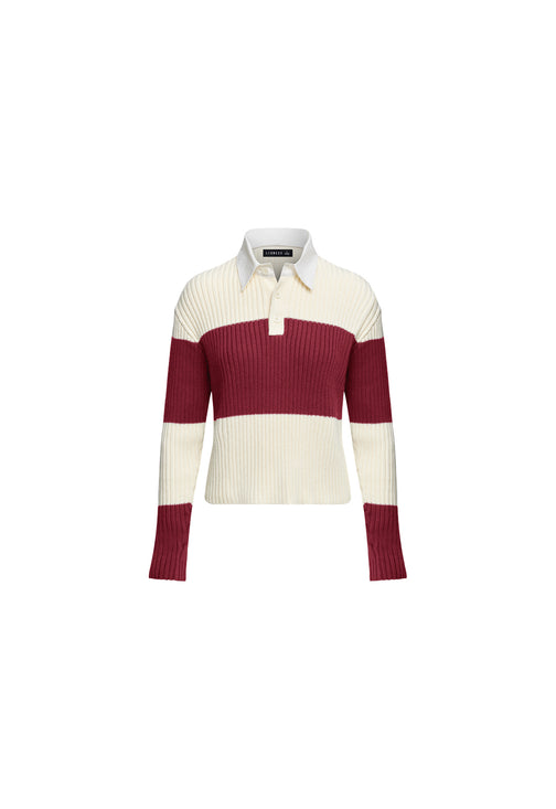 PRINCE RUGBY - MAROON STRIPE