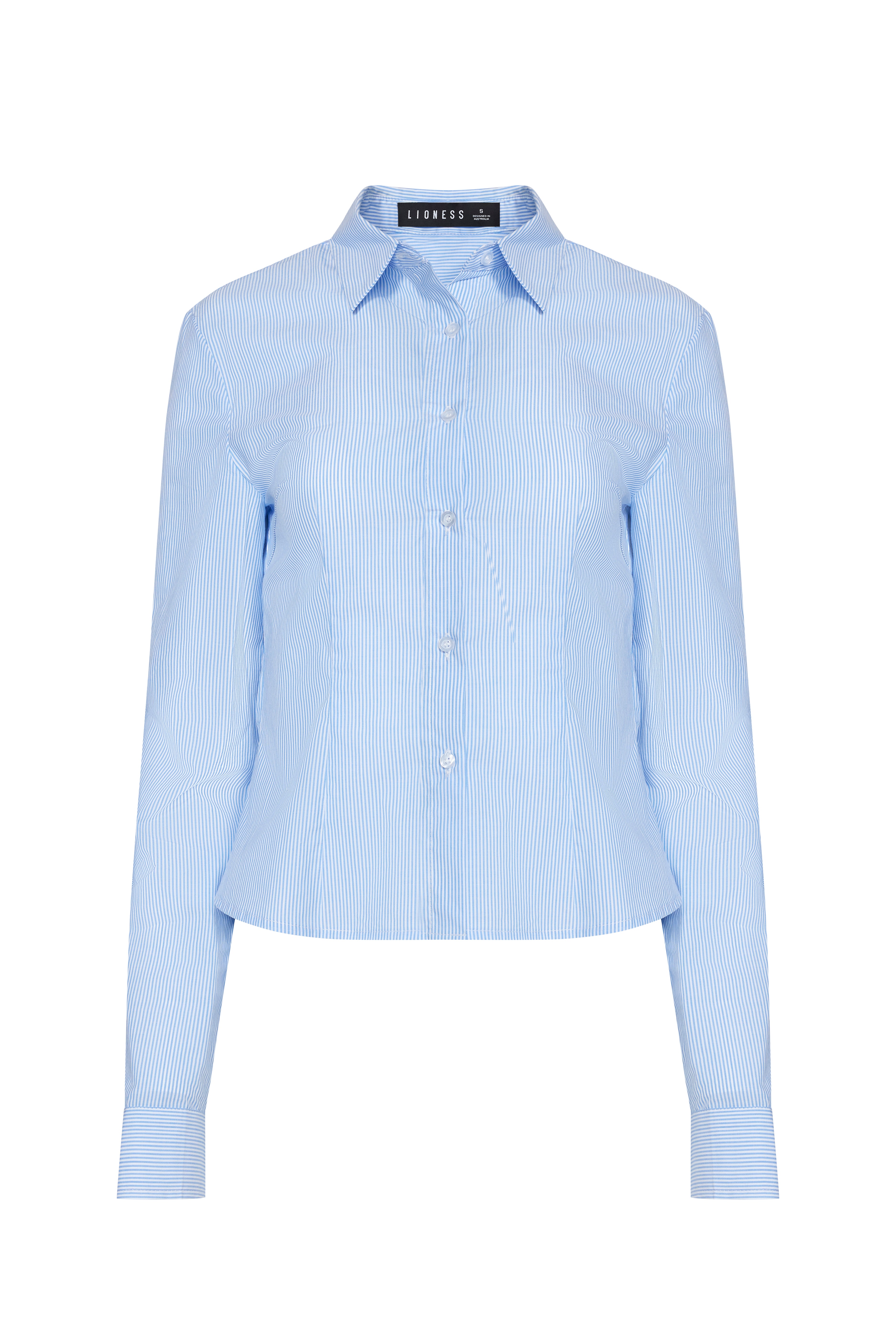 MON CHERI LONG SLEEVE - BLUE STRIPE