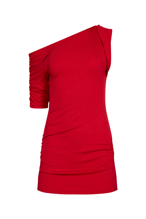 REBELS MINI DRESS  - CRIMSON