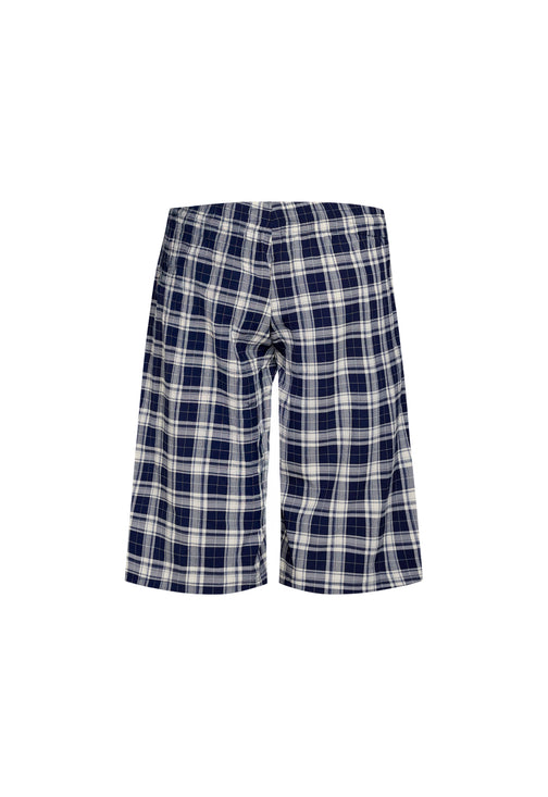 SEVIGNEY LONG SHORT  - NAVY CHECK