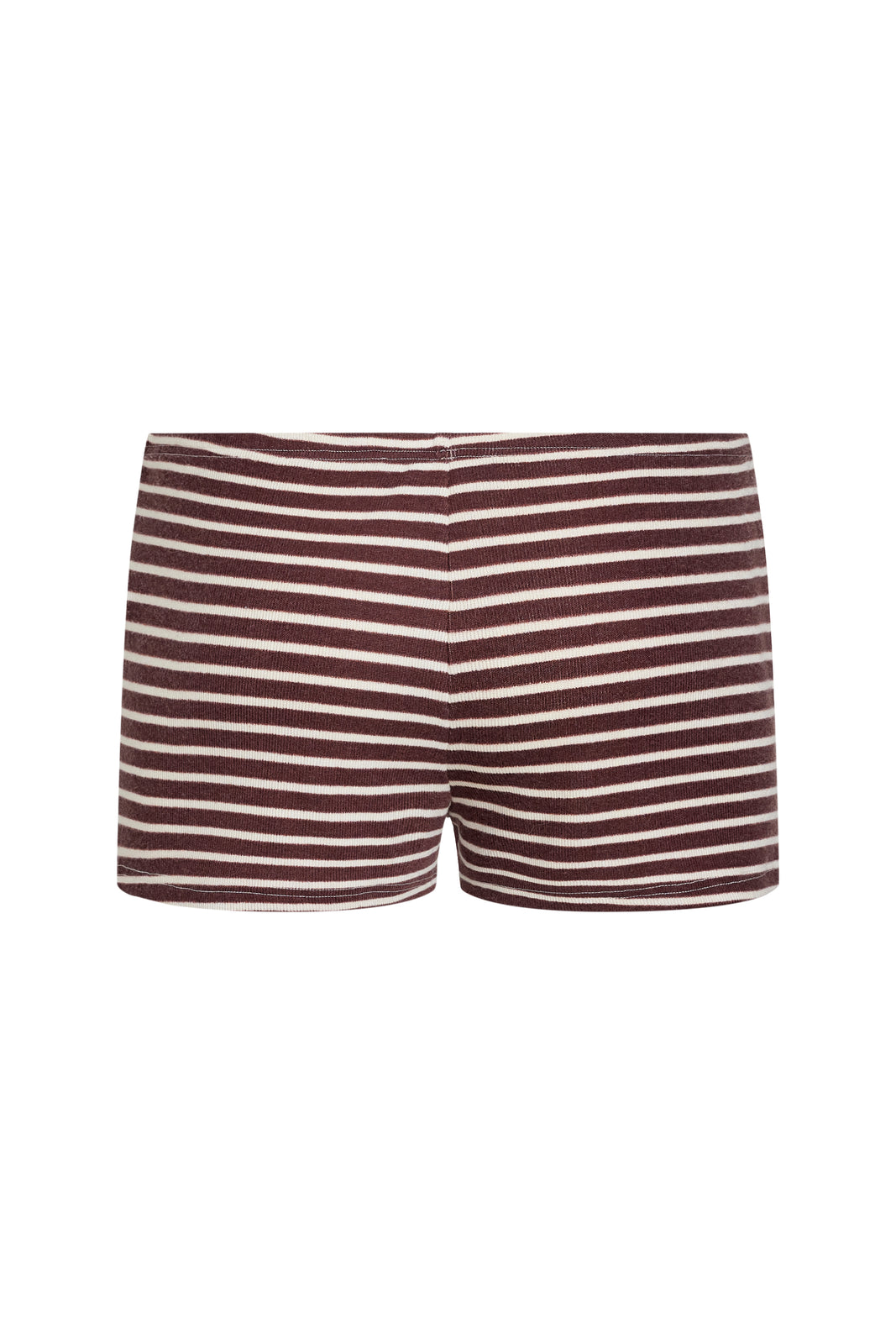 CARRIE MINI SHORT  - WINE STRIPE