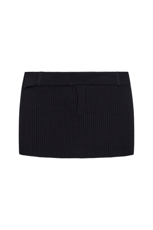 NORTH LIGHT KNIT SKIRT  - ONYX
