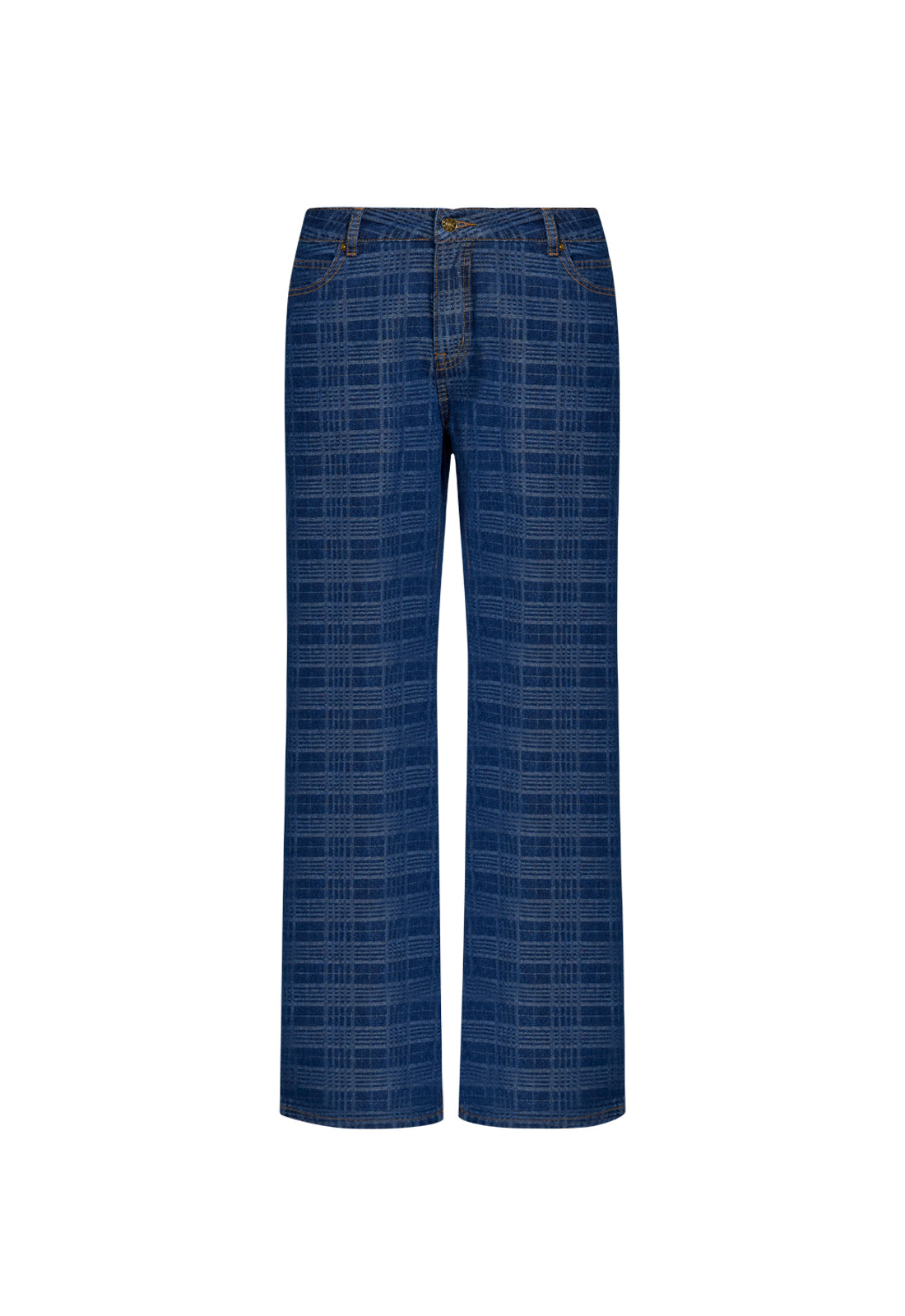 TOP MODEL JEAN - INDIGO PLAID