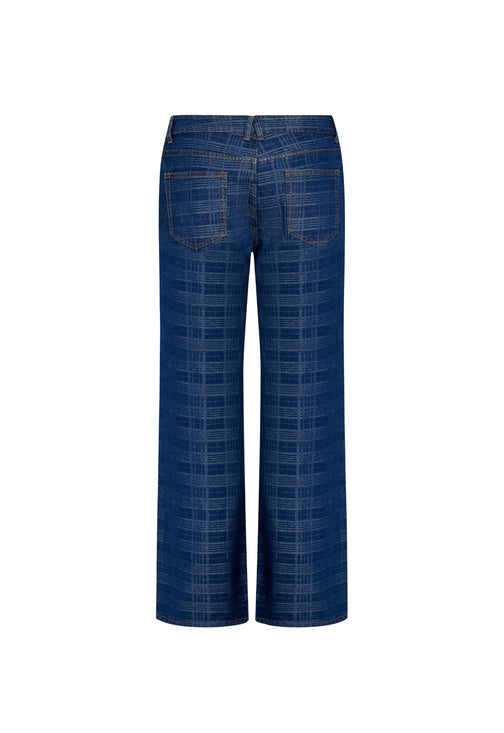 TOP MODEL JEAN - INDIGO PLAID