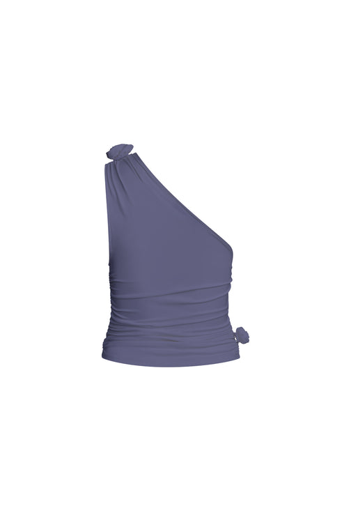 RENDEZVOUS ONE SHOULDER TOP - DEEP SEA