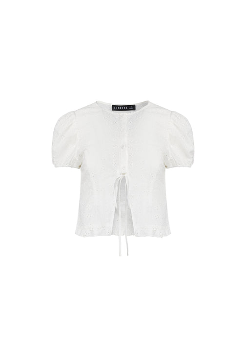 BARDOT TOP - PORCELAIN