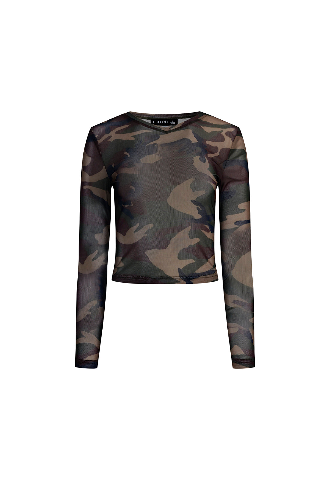 THE BOULEVARD MESH TOP - CAMO