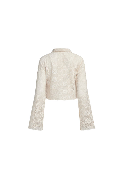 BABYDOLL TOP - CREAM FLORAL