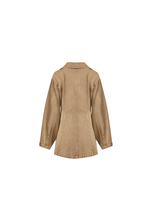 DOLLHOUSE DRESS - WASHED CAMEL
