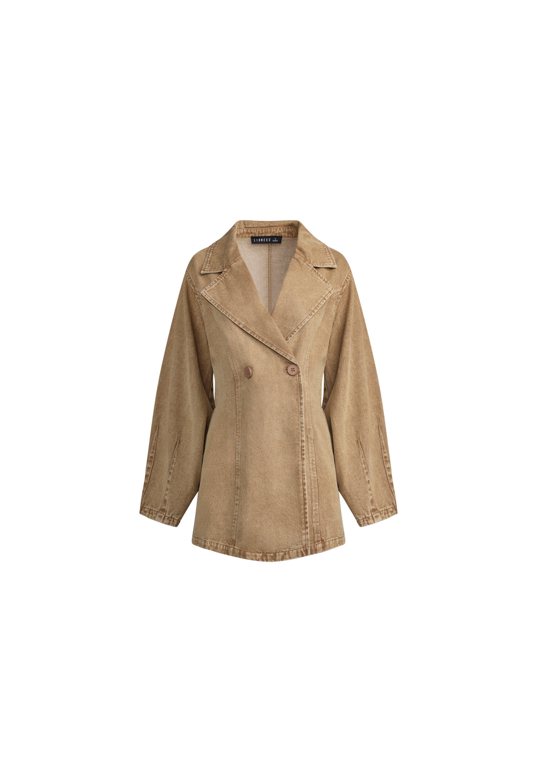 DOLLHOUSE DRESS - WASHED CAMEL