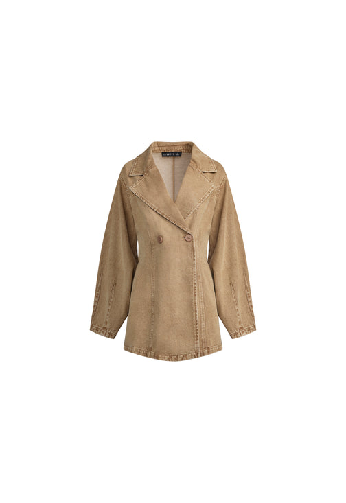 DOLLHOUSE DRESS - WASHED CAMEL