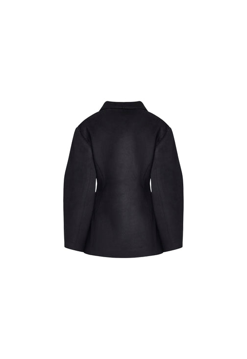 HEART SHAPED COAT - ONYX