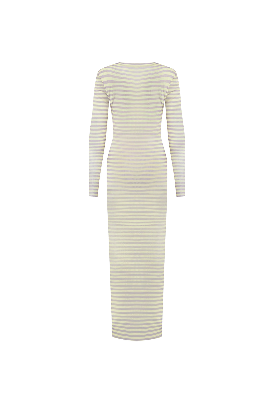 MIDNIGHT MAXI DRESS - GREY STRIPE
