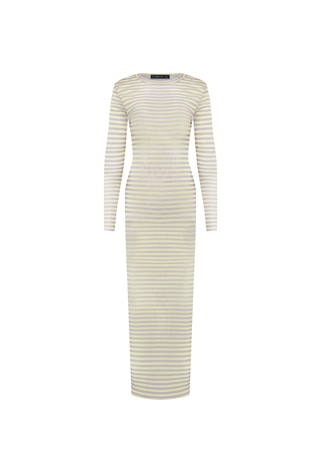 MIDNIGHT MAXI DRESS - GREY STRIPE