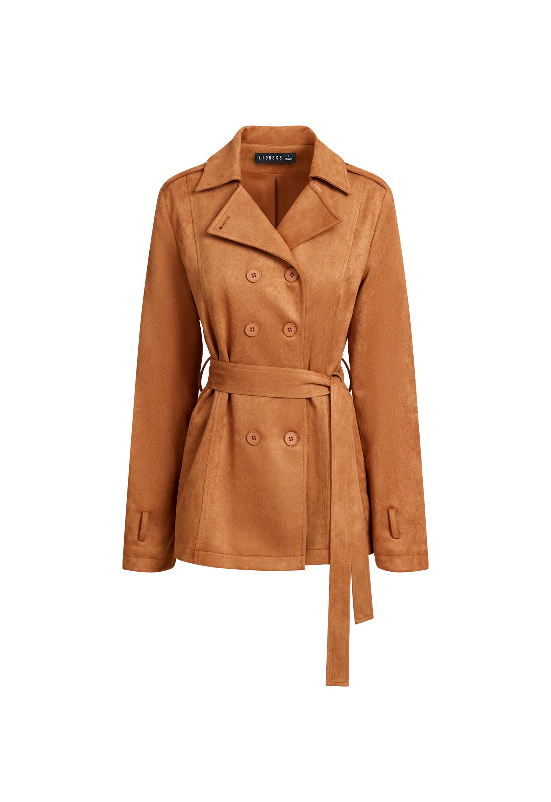 BELLA CROPPED TRENCH - LIGHT TAN