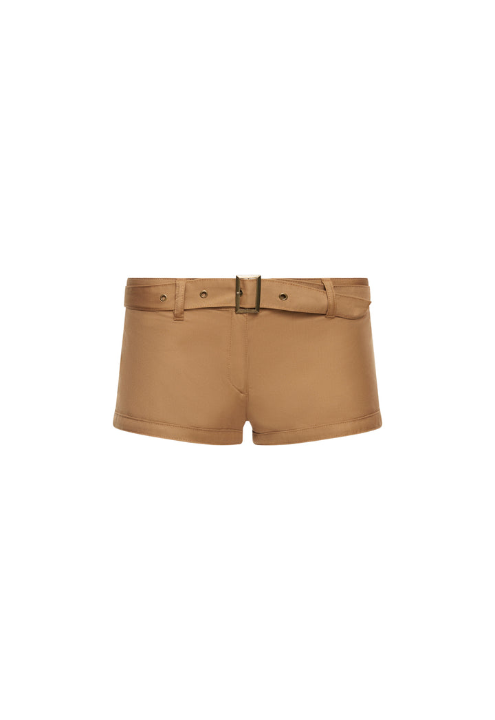AFTERGLOW MINI SHORT - CAMEL