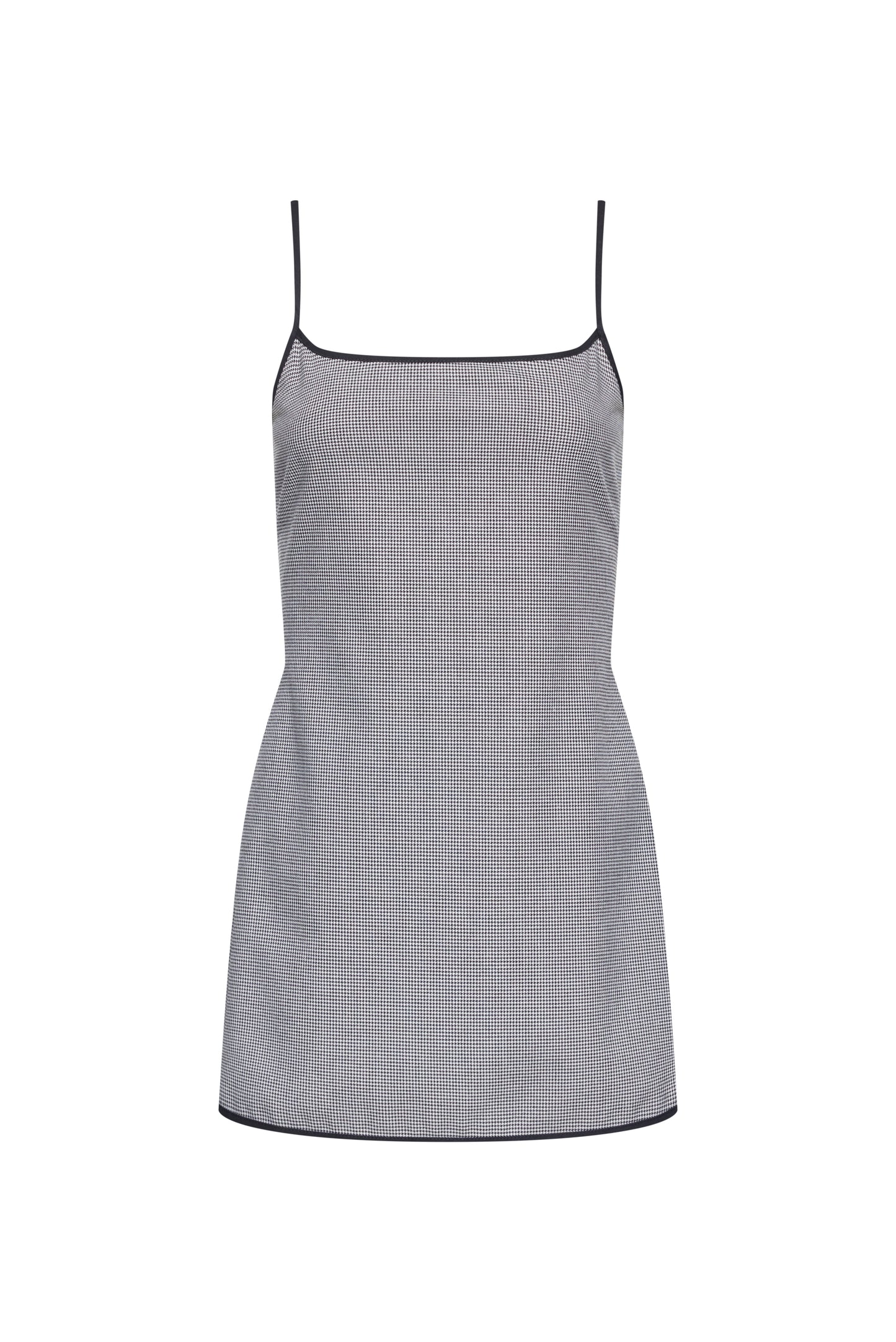 VOYAGE MINI DRESS - NOIR GINGHAM