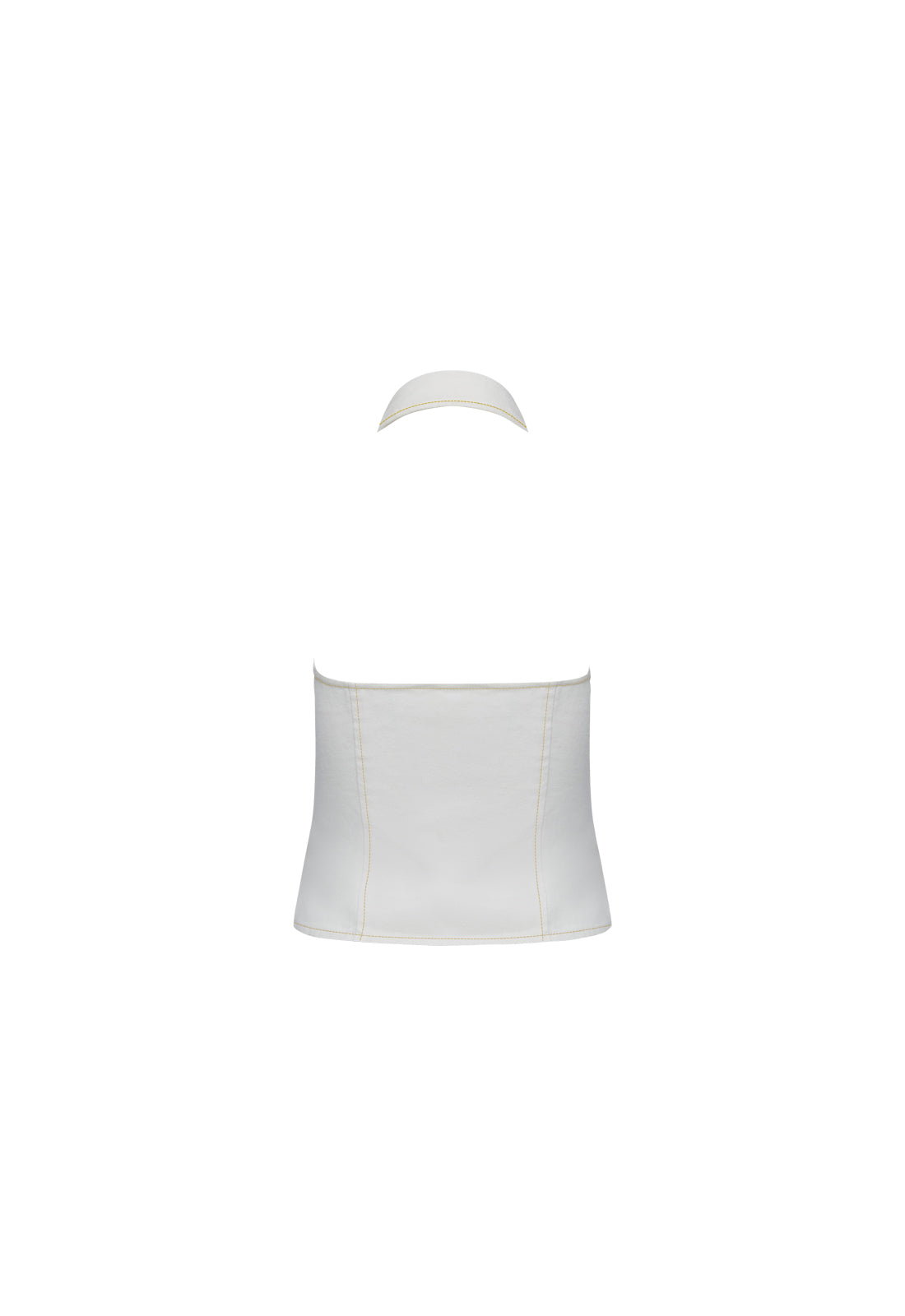 AFTERGLOW HALTER TOP - PORCELAIN