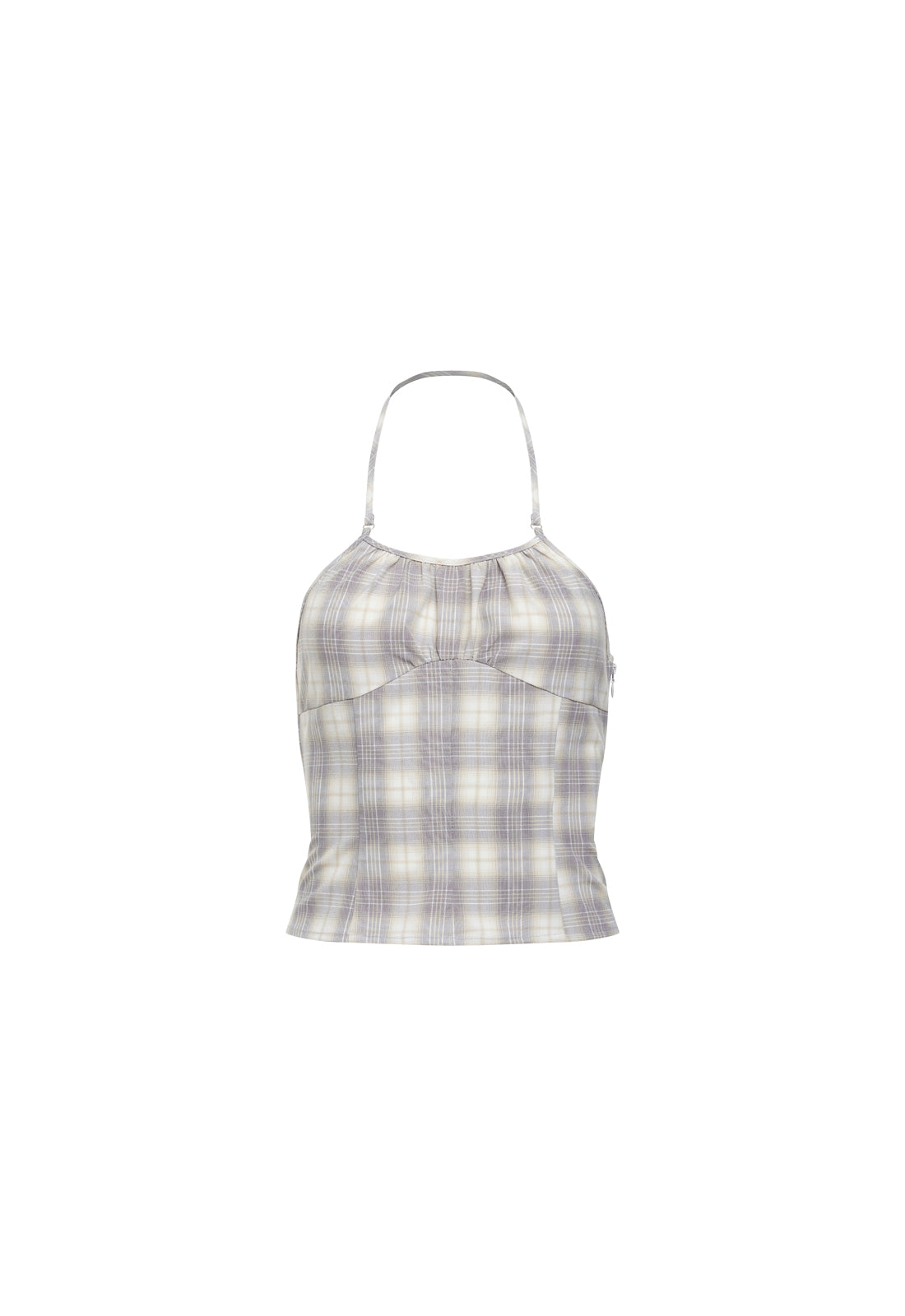 SWEET ESCAPE CAMI - SMOKE PLAID