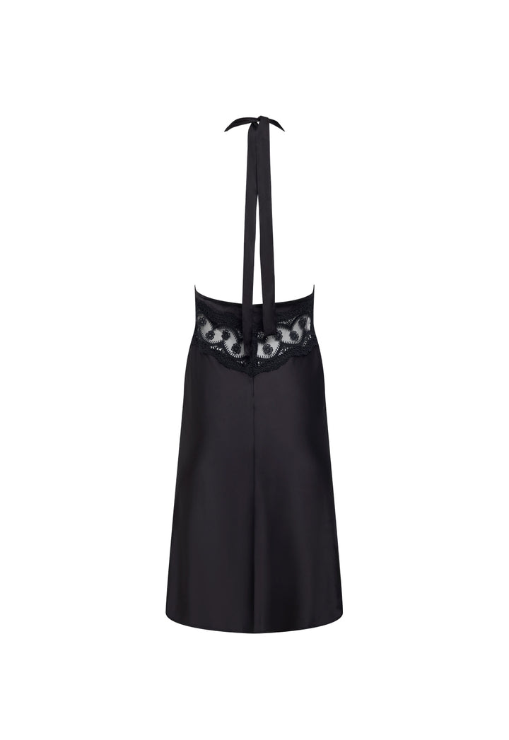SOLANA MIDI DRESS - ONYX