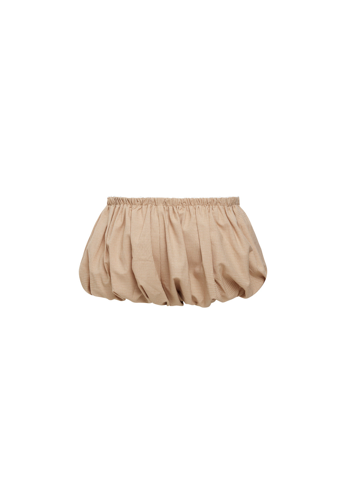 ECLIPSE MINI SHORT - BEIGE PLAID