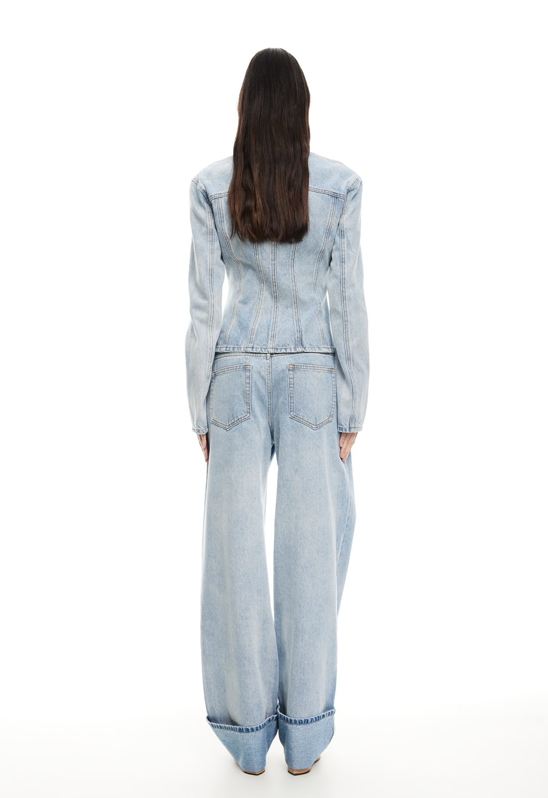 TOP MODEL CUFFED JEAN - LIGHT DENIM