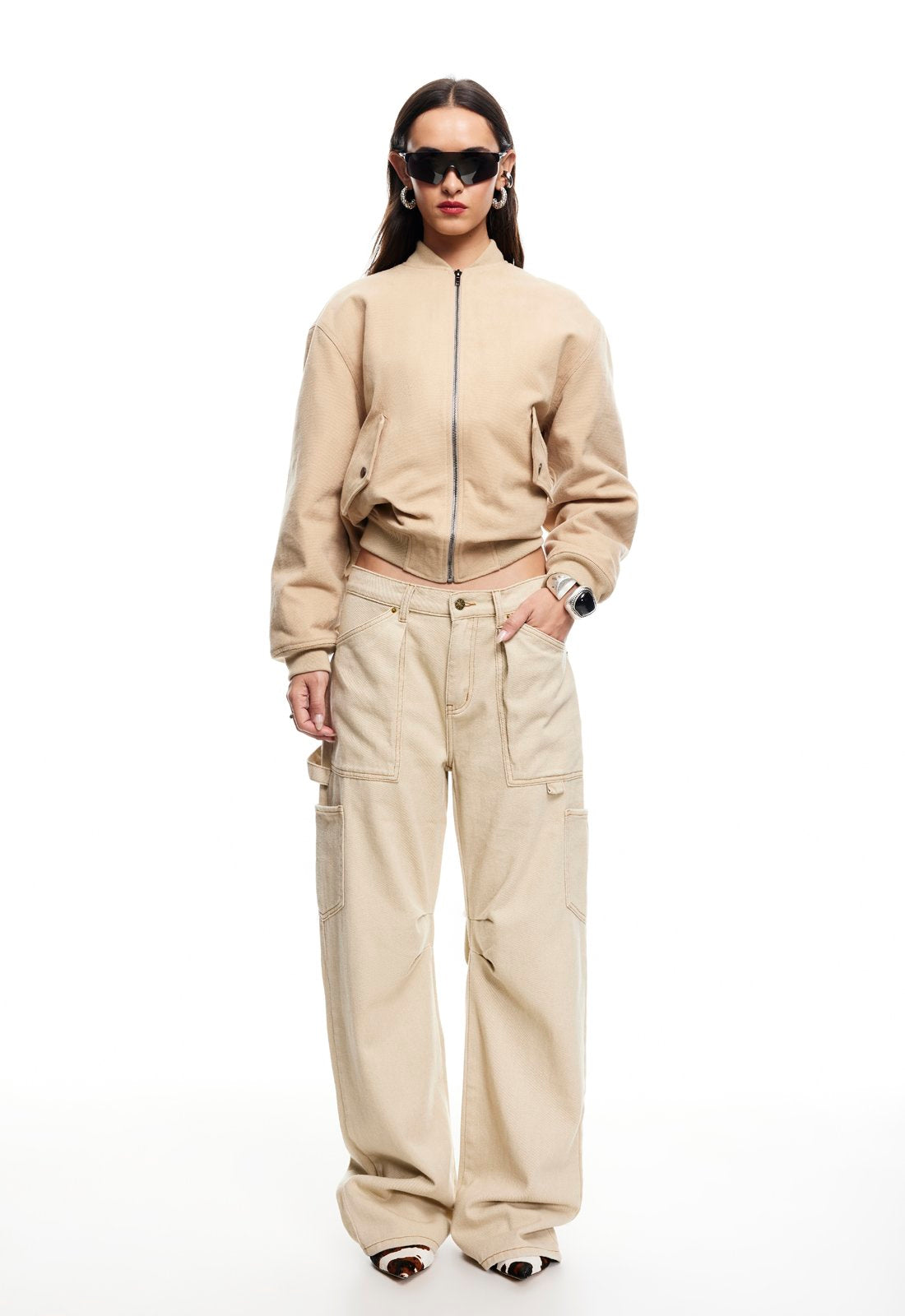 WORKER BOMBER  - LIGHT TAN