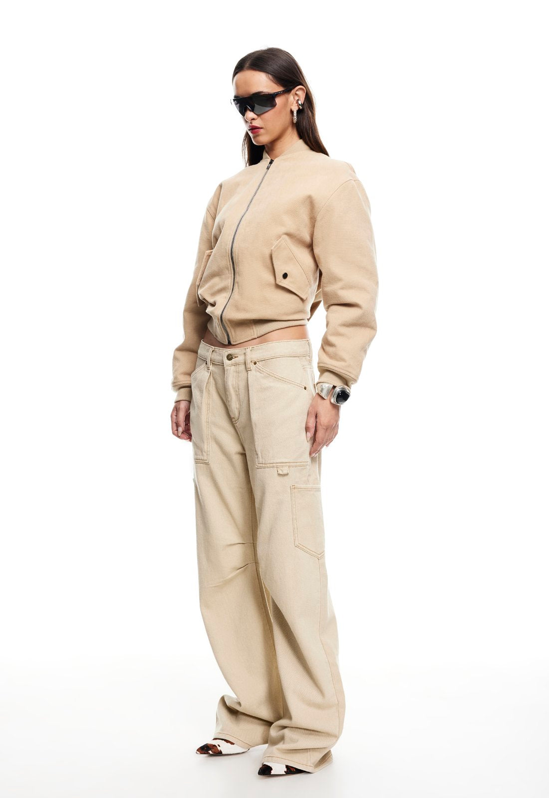 WORKER BOMBER  - LIGHT TAN
