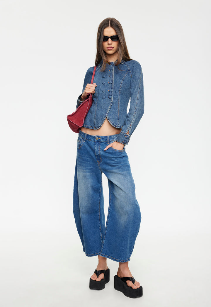 FORM JACKET - MID BLUE