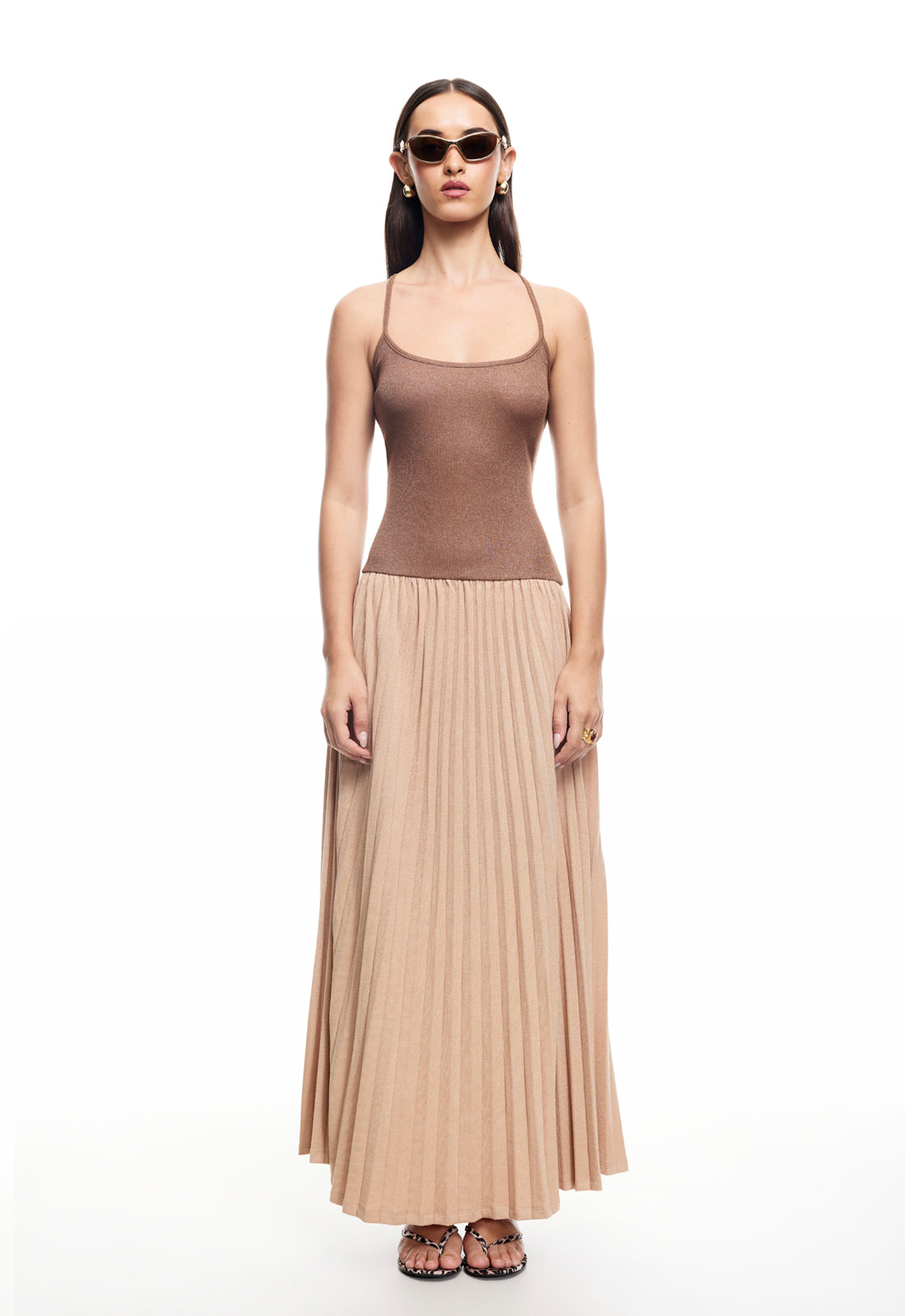 RENAISSANCE MAXI DRESS - CHOCOLATE